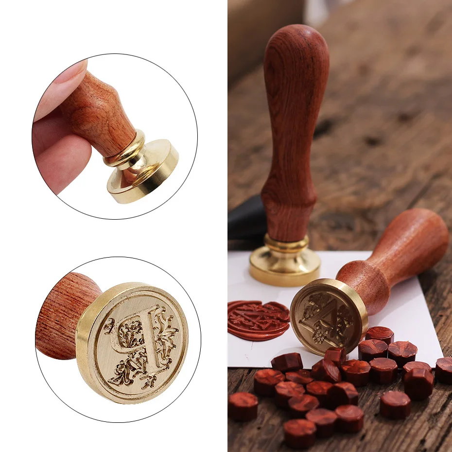 Klassische DIY ретро металлические украшения открытка на день рождения Dichtung Wachs Stempel Handwerk свадебные приглашения воск печать штамп