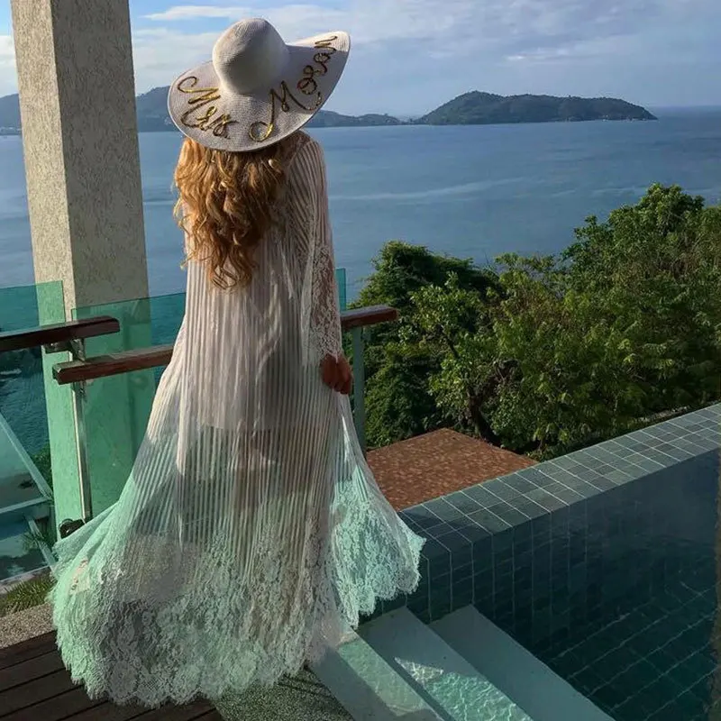 Туники для пляжа купальник накидка 2019 женский длинный кафтан Пляжная пляжная