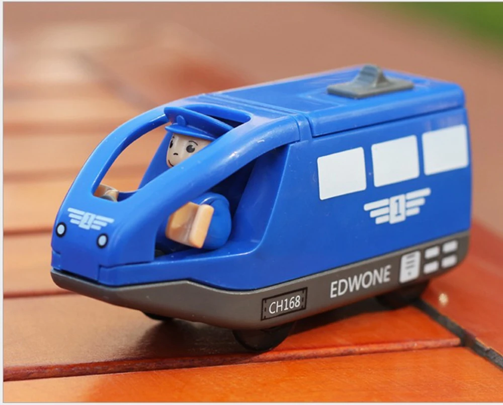 Горячий Электрический магнитный маленький поезд машинист локомотива деревянная