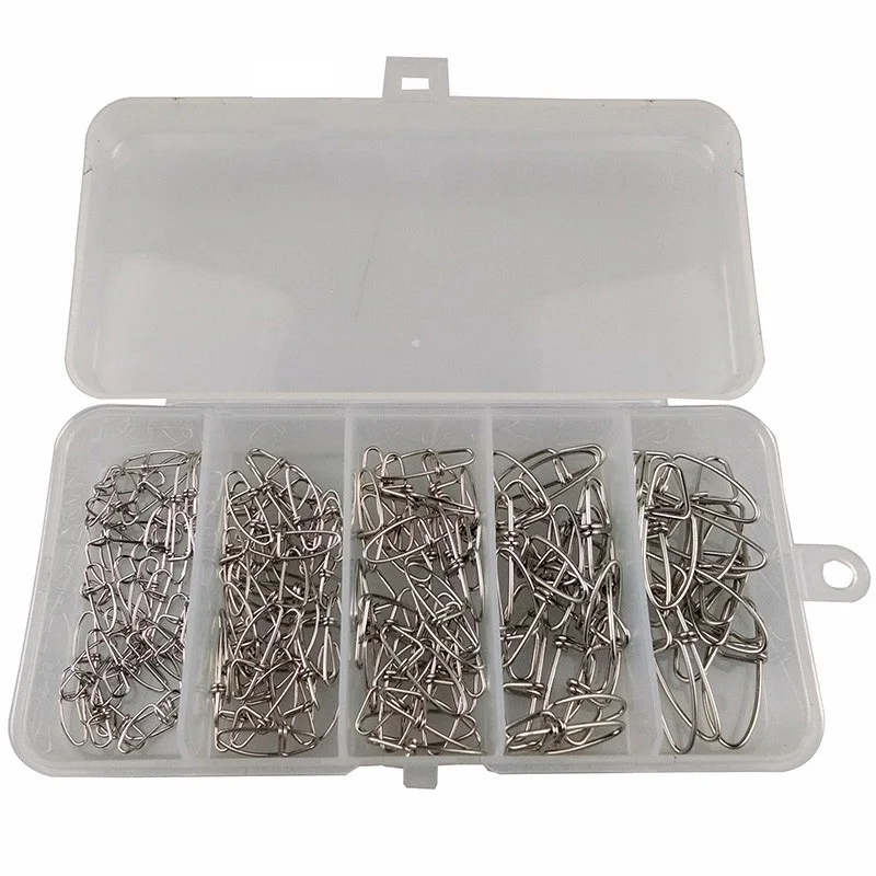 HiUmi 155 шт./компл. страховочные защелки для рыбалки штырьковый соединитель