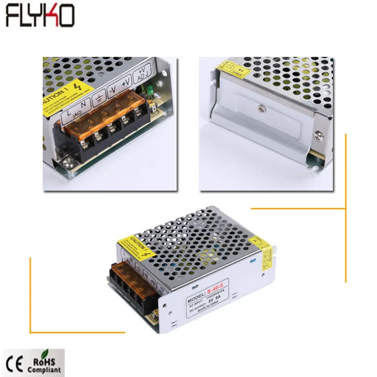 Цена по прейскуранту завода DC5V 8A40W 40A200W импульсный источник питания для