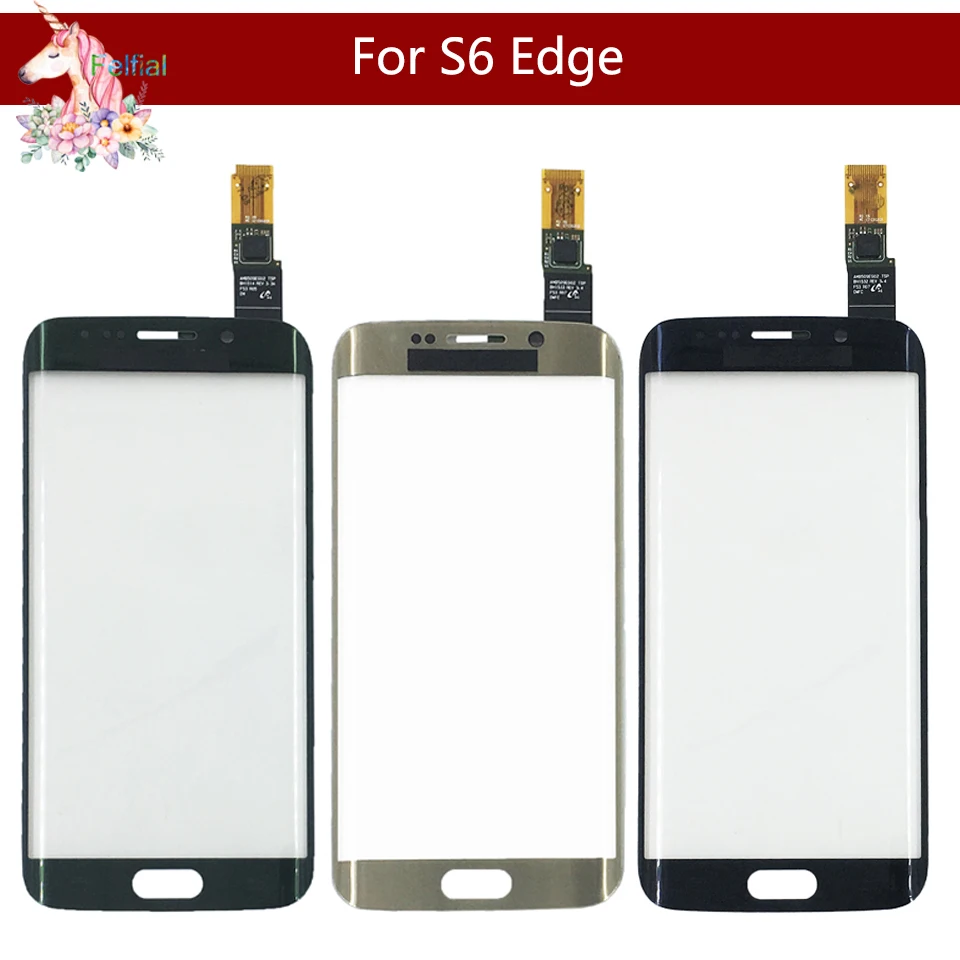 Оригинал для Samsung Galaxy S6 Edge G925F G925A и + Plus G928 G928F передняя внешняя стеклянная
