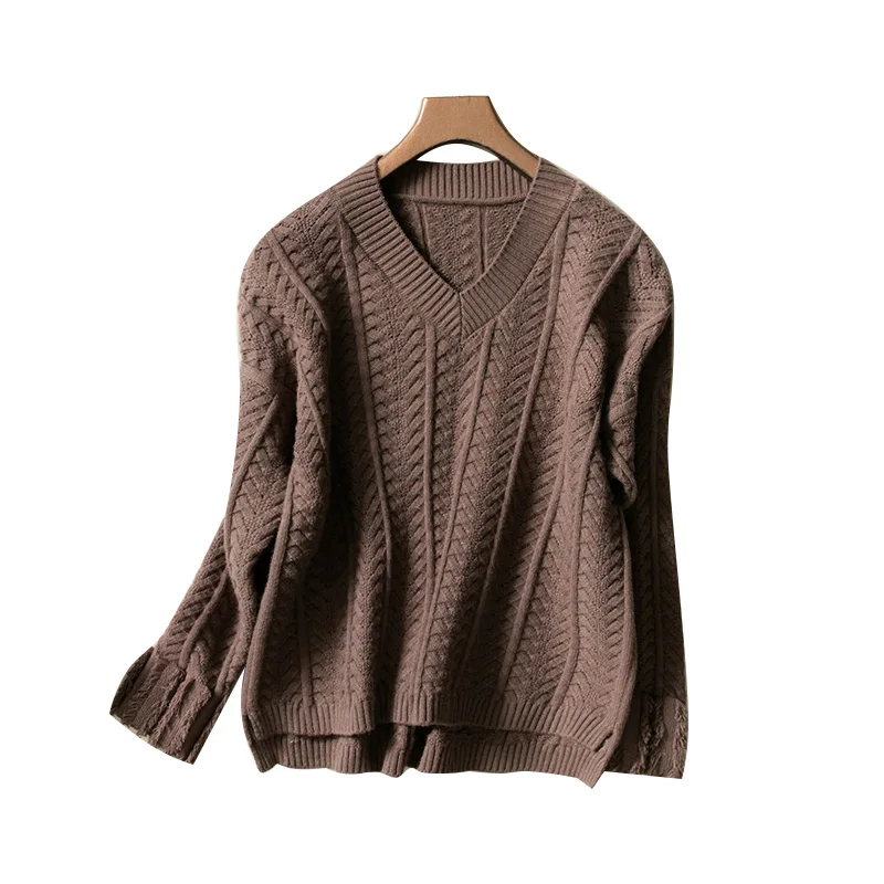 Cashmere sweater women pullover Hollow out knitted sweaters Autumn winter fashion long sleeve casual jumpers Pullover Female | Женская