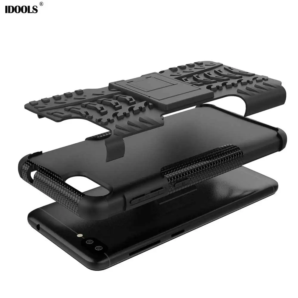 IDOOLS Phone Case for Asus Zenfone 4 Max ZC520KL 5.5'' Armor 2 in 1 PC Kickstand Hard Back Cover 520 Bags Cases |