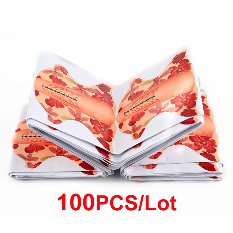 Фото Форма для ногтей ROSALIND 100 шт./лот акриловый лак скульптурирования удлинения Форма для ногтей ROSALIND 100 шт./лот акриловый лак скульптурирования удлинения