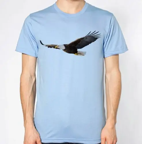 Bald Eagle T-Shirt Bird Sea White-Tailed Graphic Design Top New Summer Fashion Men T Shirt Simple Short-Sleeved Cotton | Мужская одежда