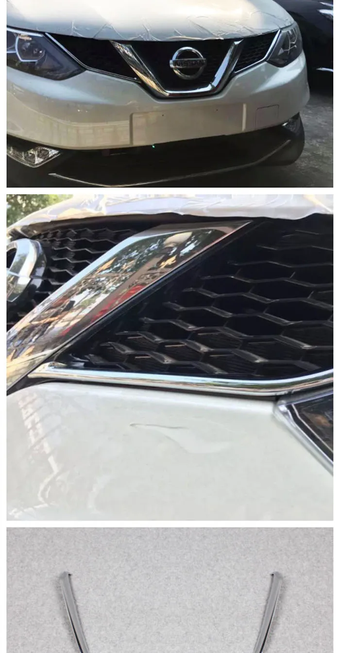 Подходит для NISSAN Qashqai chrome передняя сетка решетка облицовки радиатора литье со вставкой