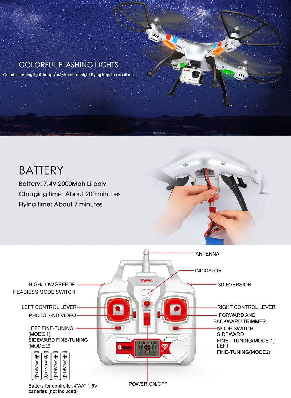 SYMA X8G Модернизированный SYMA X8 X8C Квадрокоптер Дроны с камерой HD 5MP Безголовый режим RC вертолет Квадрокоптер беспилотные летательные аппараты с Камера