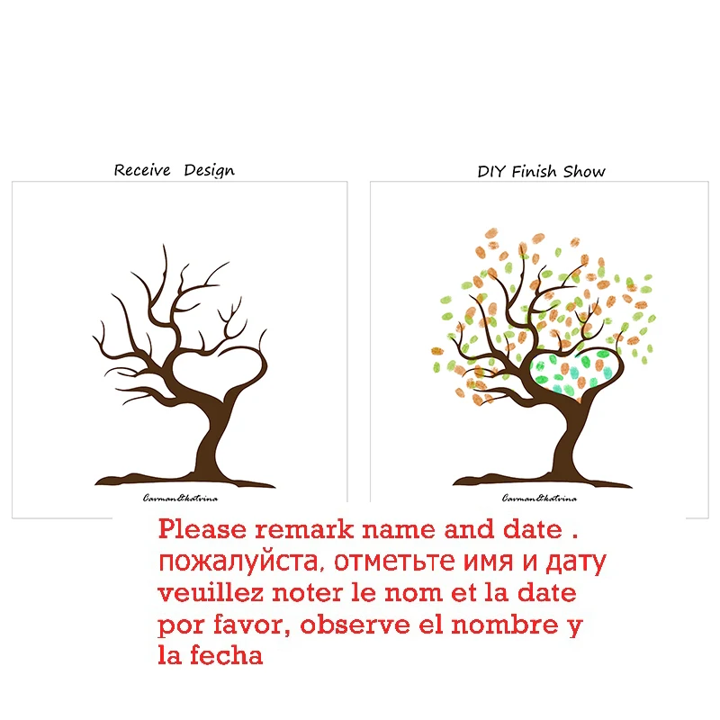 Персонализированная Свадебная подарочная декорация Гостевая книга отпечаток