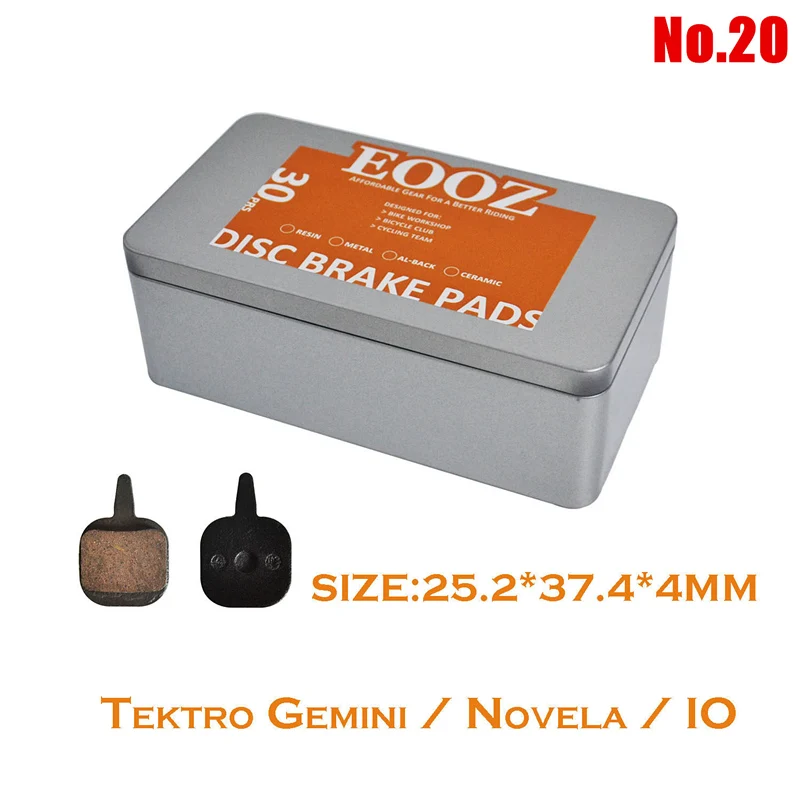 20 tektro GEMINI IO 30PRS MTB велосипедная колодка для гидравлического тормоза для shimano sram avid magura formula hayes zoom. Специально для любителей велоспорта EOOZ - Цвет: 20 tektro GEMINI IO