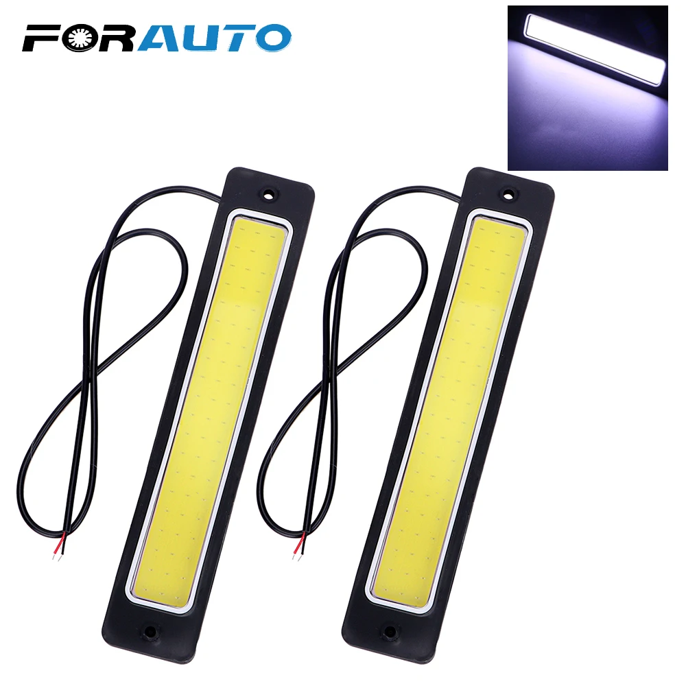 

Car-styling LED Car DRL Daytime Running light COB Waterproof Fog Lamp 2pcs Flexible Bendable Reversing Lamp Day Time Lights