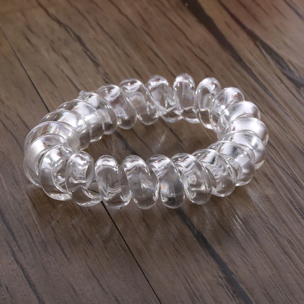 Модная простая резинка для волос 3 шт./лот женщин и девушек прозрачная эластичная