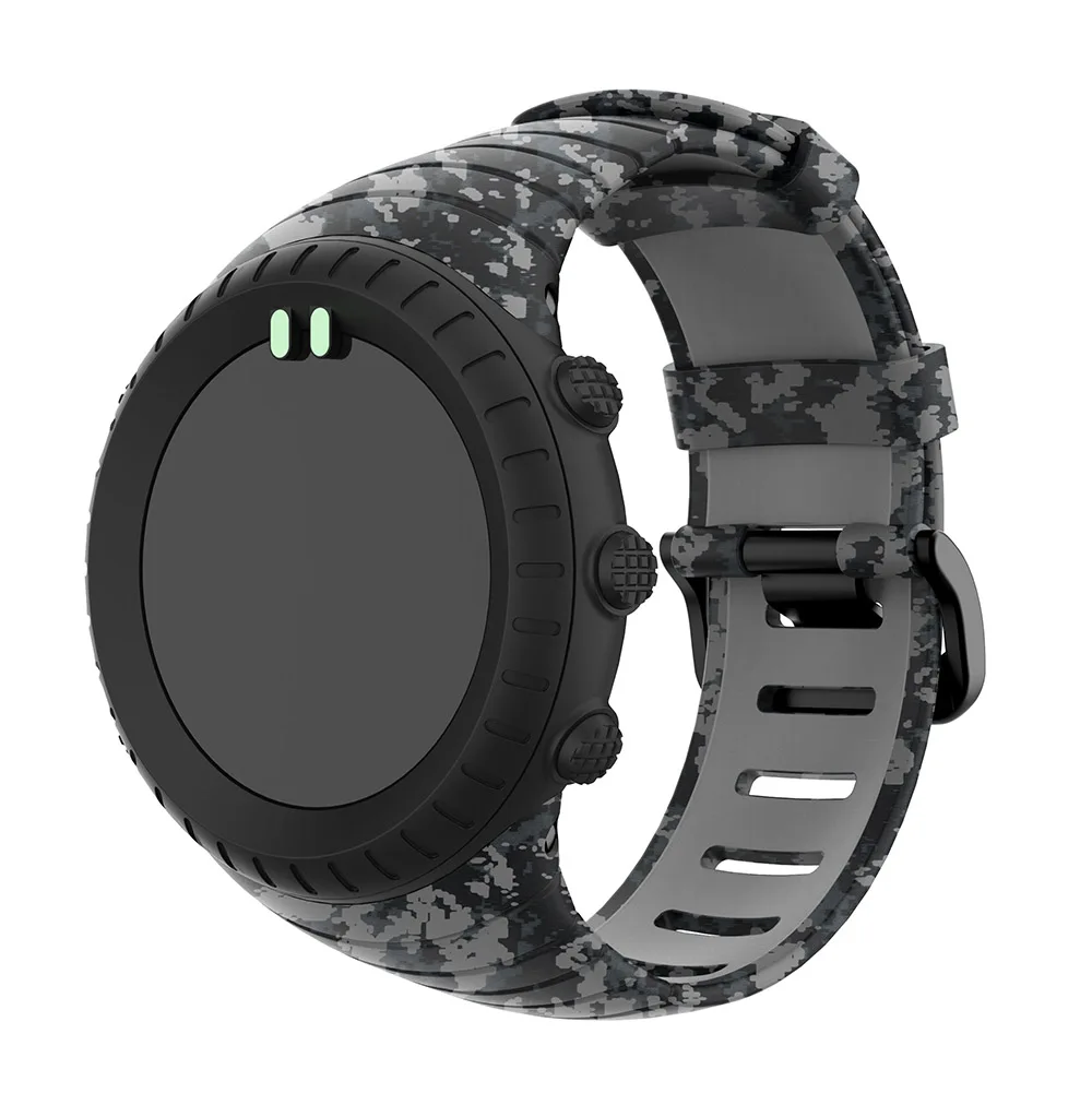 Браслет на открытом воздухе спортивный силиконовый ремешок для часов Suunto основной ремешок для часов Смарт часы Замена ТПУ ремешок браслет аксессуары