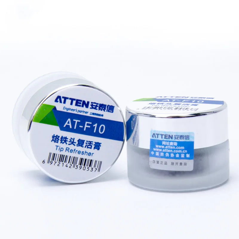 

Jyrkior Atten AT-F10 Soldering Iron Tip Refresher Clean Paste For Oxide Solder Iron Tip Head Cream