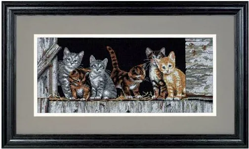 Бесплатная доставка высокое качество милый Набор для вышивки крестом шесть