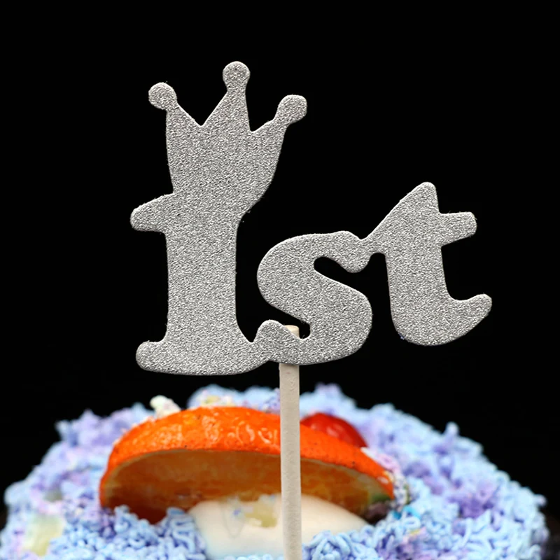 1 шт. блестящая золотая корона год топпер для торта день рождения Baby Shower сувенир