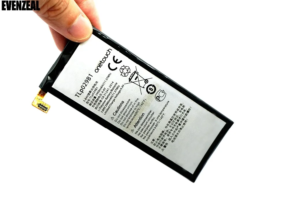 EVENZEAL 1 шт. сменная батарея для телефона Alcatel Touch Pop 4S 5095 5095B 5095I 5095K 5095L onetouch TLP029B1/TLP029B2 |