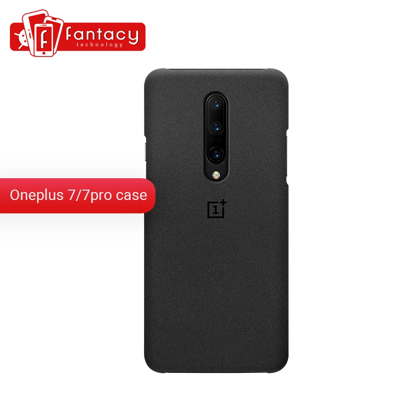 Новый 100% Оригинальный Oneplus 7/Oneplus 7 Pro настоящий защитный чехол с песчаником для