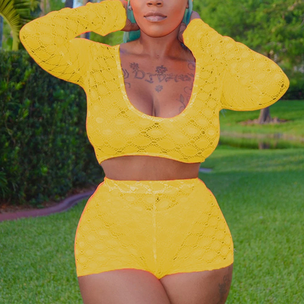 2019 женский костюм из двух предметов сексуальный короткий топ с квадратным