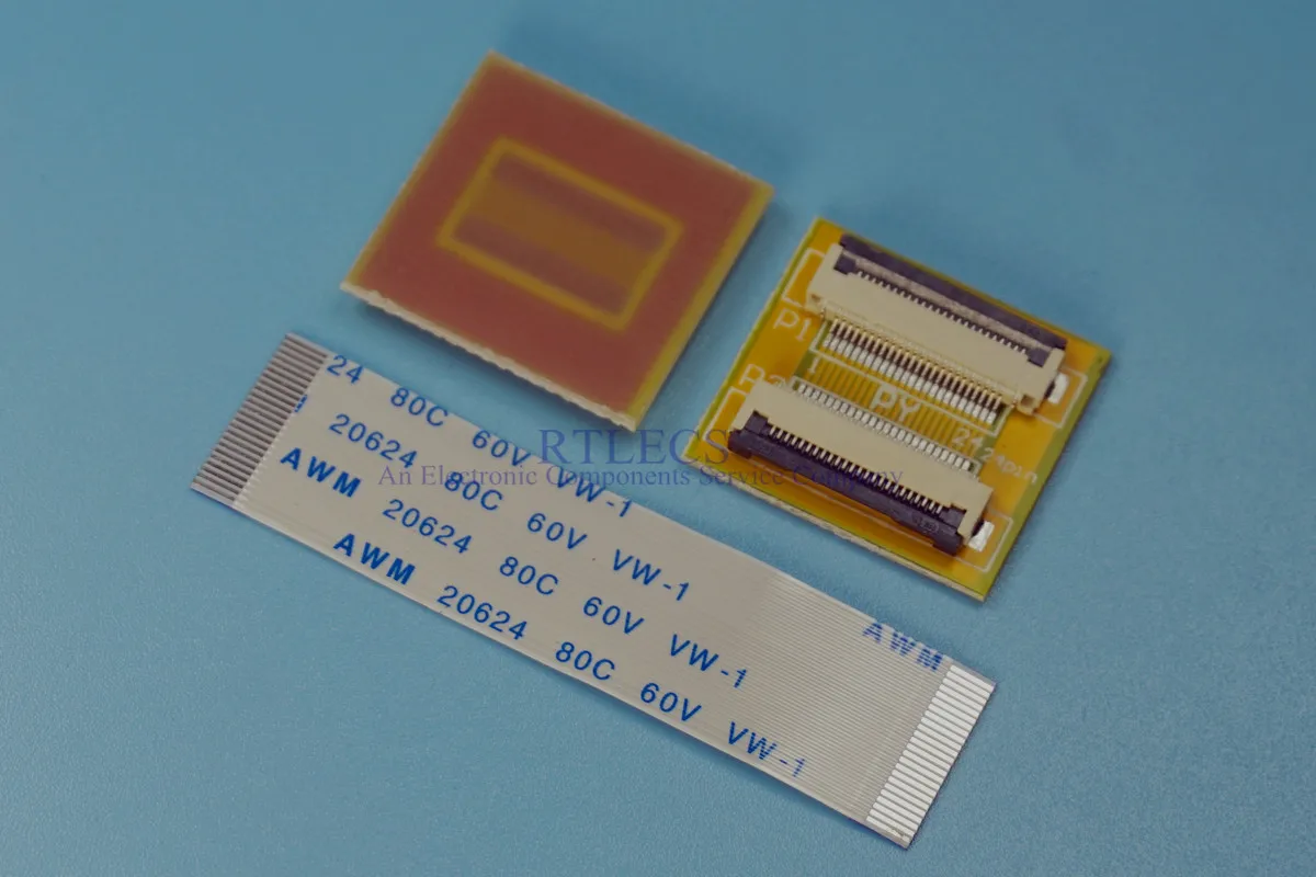 2 комплекта 24 Pin к 0 5 мм шаг FPC кабель удлинитель плата адаптер PCB FFC 100 200 300 те же