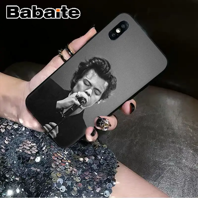 Babaite One Direction tattoos Harry Styles Novelty Fundas Phone Case for iPhone 8 7 6 6S Plus 5 5S SE XR X XS MAX Coque Shell | Мобильные
