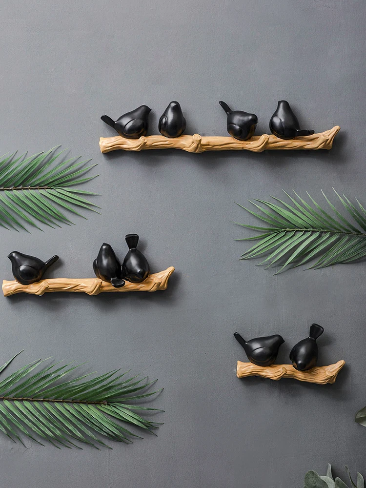 Трехмерный крючок для вертолета с птицами настенный без пробивания отверстий