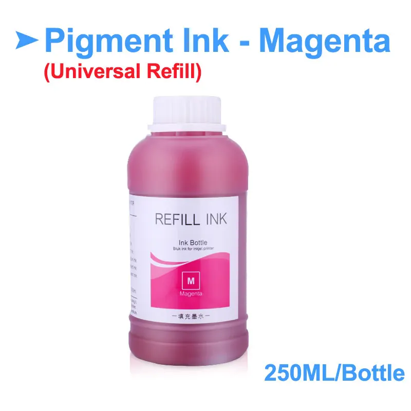 Magenta-250ml 250 ml/Bottle универсальные чернила бутылка для hp 21 22 178 364 564 655 670 711 932 950 951 952 953 954 955 струйные принтеры для hp - Цвет: Magenta-250ml