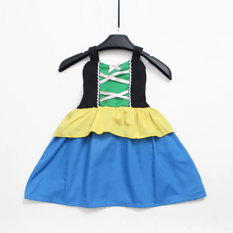 VOGUEON Baby Dress Up Girls Summer Snow White Princess Costume Children Elsa Anna Belle Alice Cinderella Rapunzel Aurora Dresses | Детская