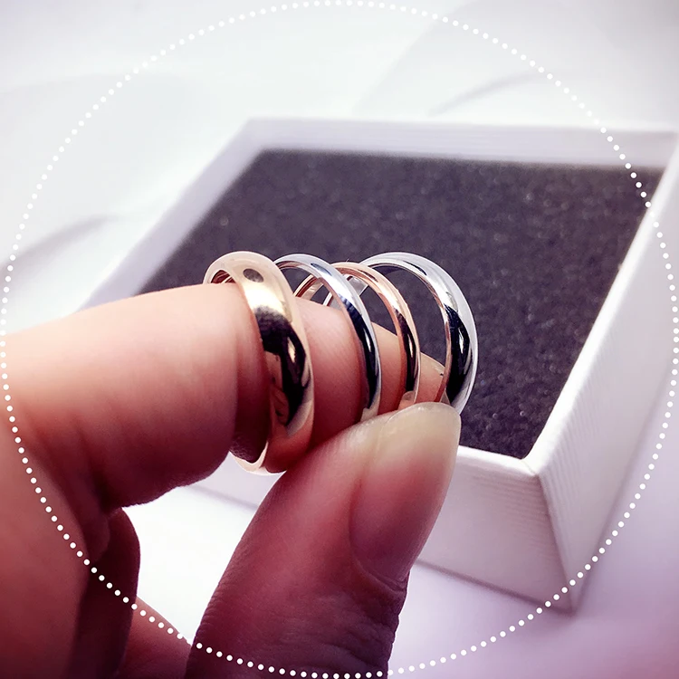 Парные кольца YUN RUO из розового золота 2020 пробы унисекс ювелирные изделия 316 л