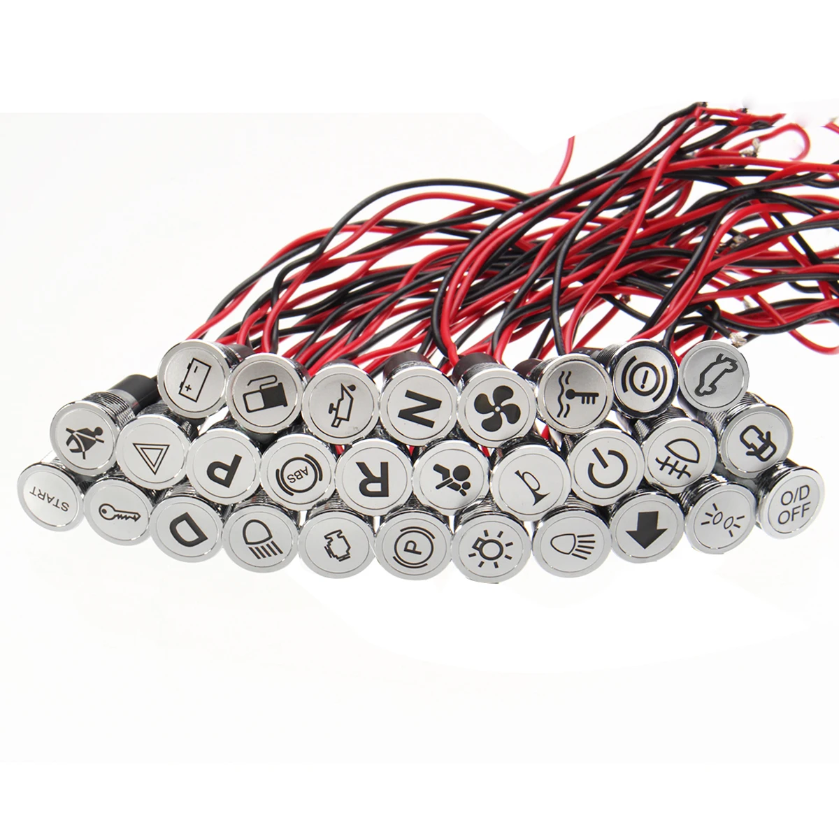 Предварительно проводной 12 В мм светодиодный светильник индикатор для приборной