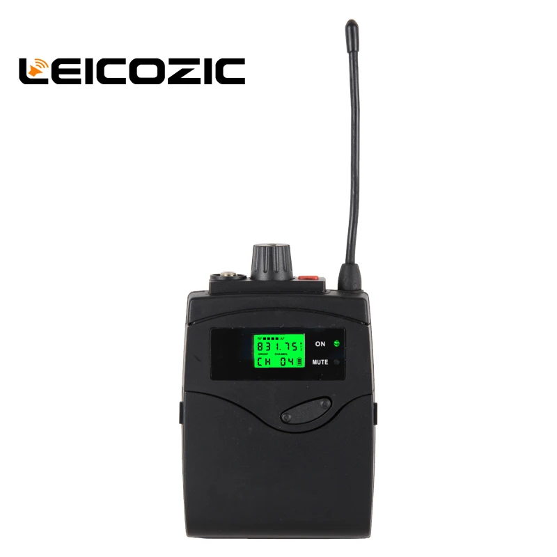 Leicozic Беспроводная система монитора в ухо UHF/PLL передатчик(моно) профессиональная система мониторинга в ухо для сценического представления