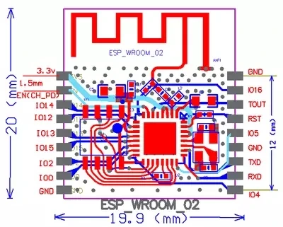 Серийная модель интерфейса ESP8266 с поддержкой Wi Fi|Интегральные схемы| |