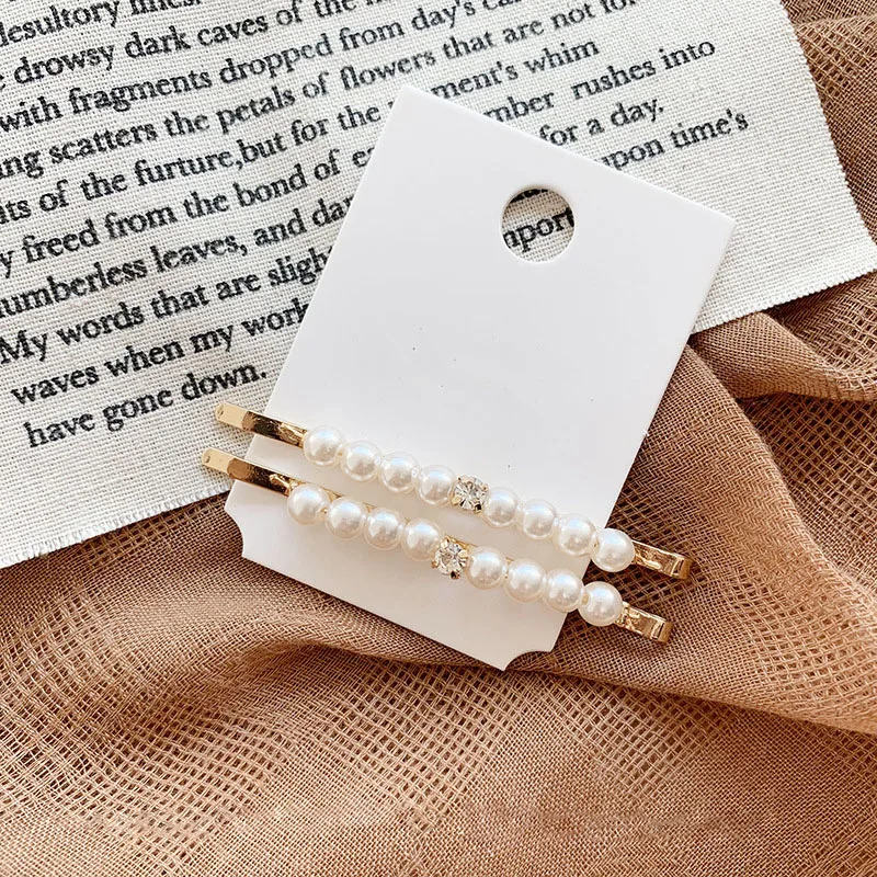 Женская заколка для волос с искусственным жемчугом в корейском стиле|Украшения