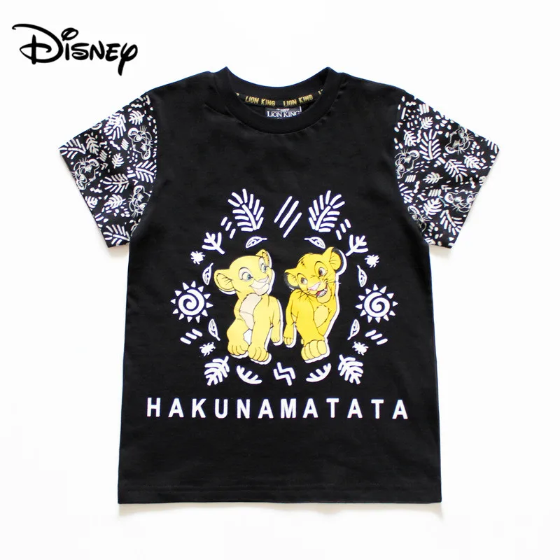Детская одежда Disney Король Лев новинка 2019 летняя футболка для мальчиков