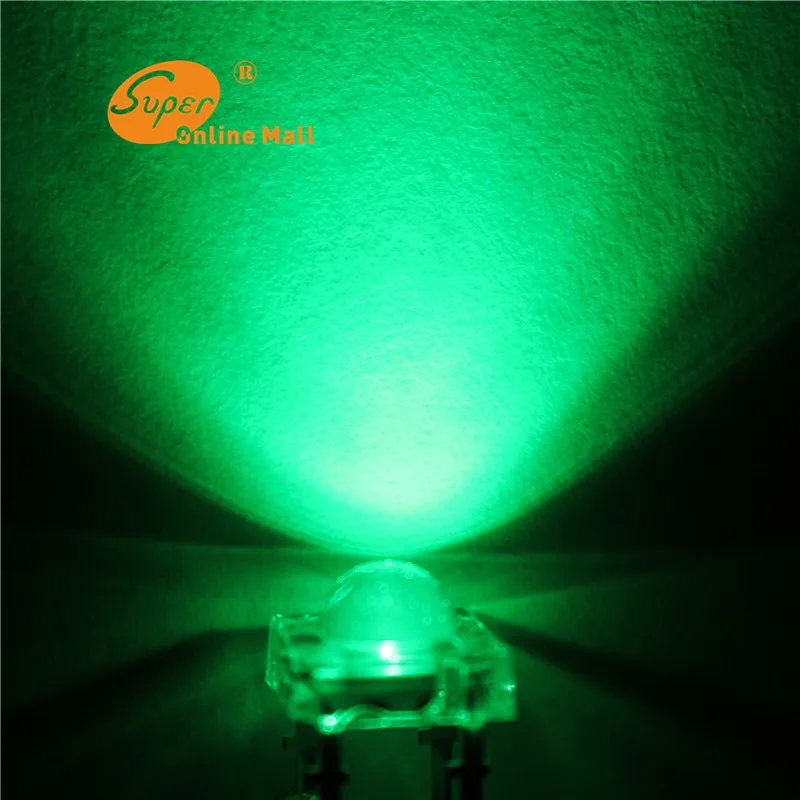 100 шт. 5 мм Пиранья Супер Потока ОБЩИЙ Катод RGB Купол прозрачный Светодиодов