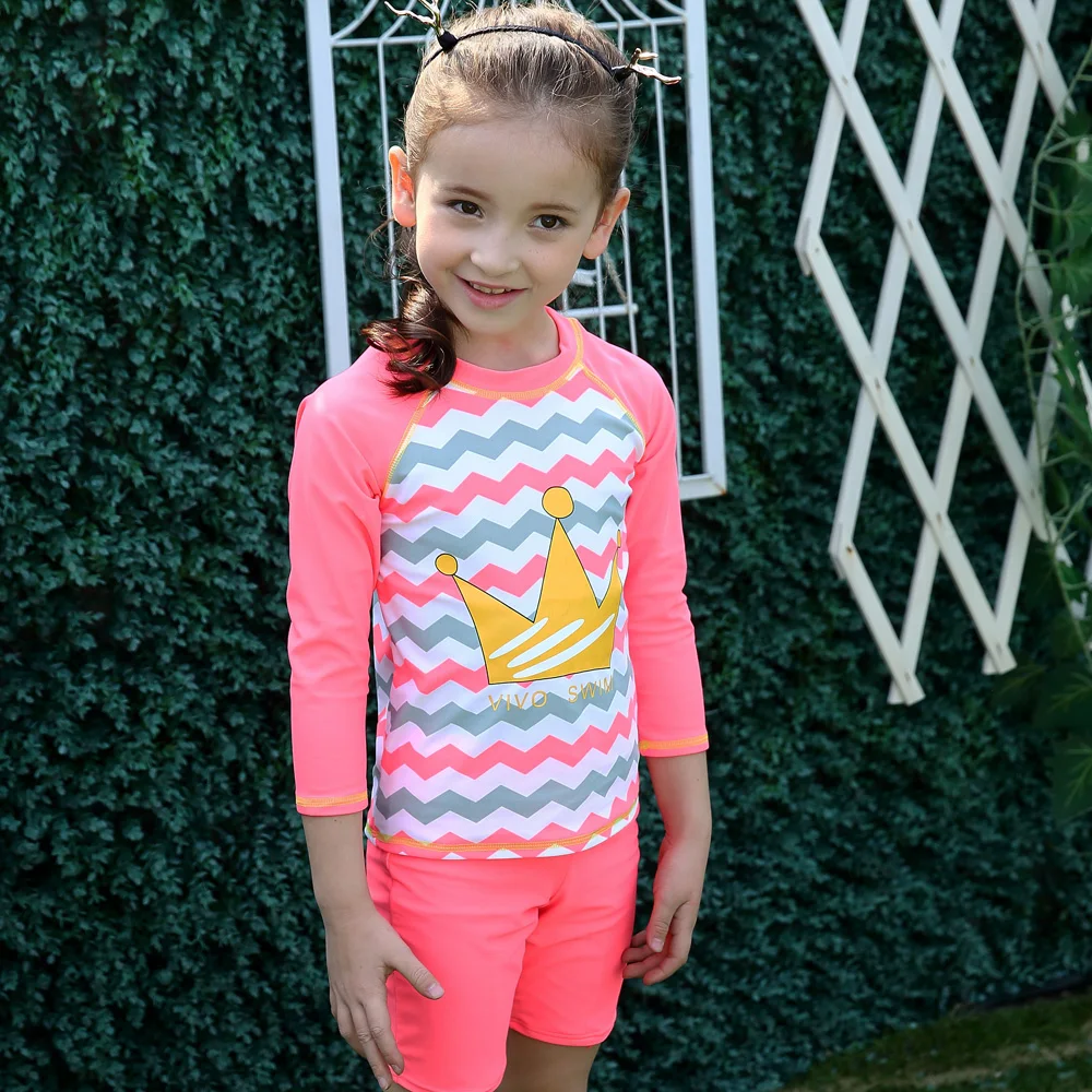 Купальный костюм для мальчиков и девочек UPF 50 + комплект с защитой от