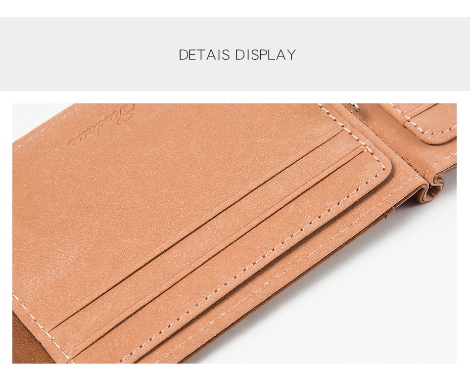 Для мужчин из искусственной кожи чехол-бумажник держатель для карт мужской в три раза, модная сумочка, с небольшой застежкой, сумочка для денег мини Винтаж тонкие кошельки клатчи сумочки известного бренда carteira