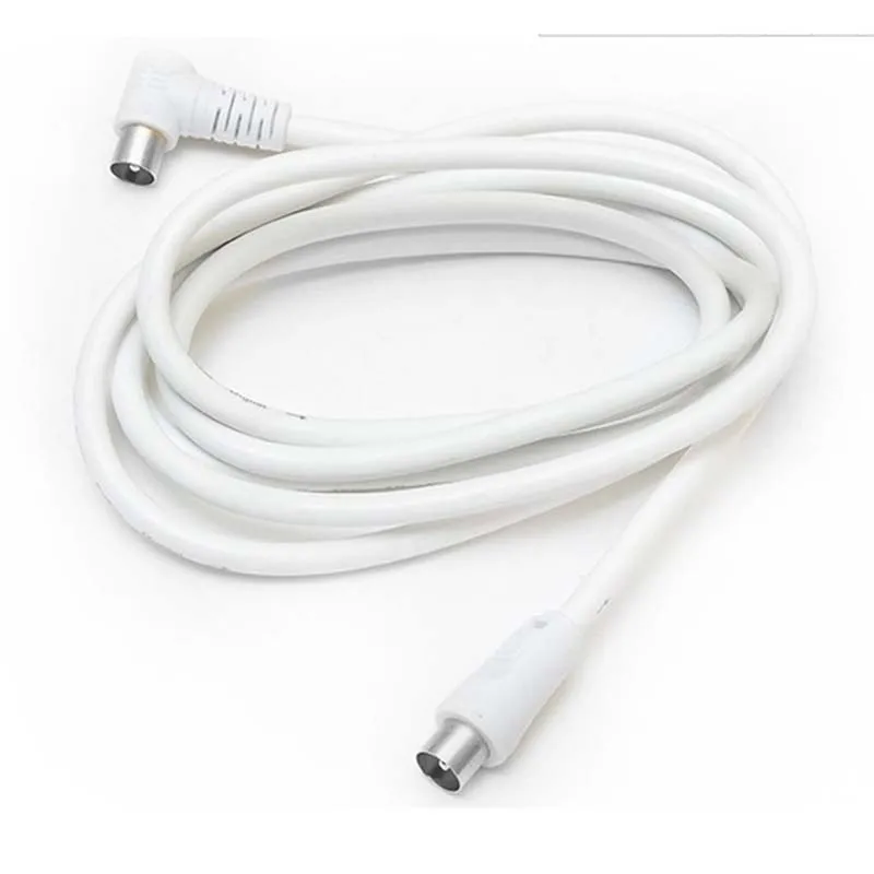 1,5 м белый ТВ антенный кабель PAL папа-папа воздушный Flylead Fly Lead Coax Новый