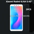 2 шт. закаленное стекло для Xiaomi Redmi 6A 6 A Redmi6A защита для экрана 9H усиленный чехол пленка для телефона на Redmi 6A защитное стекло