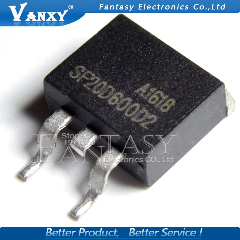 10 шт. SF20D600D2 TO-263 SF20D600 TO263 20D600 20D600D2 600 в 20A новый оригинальный | Электронные