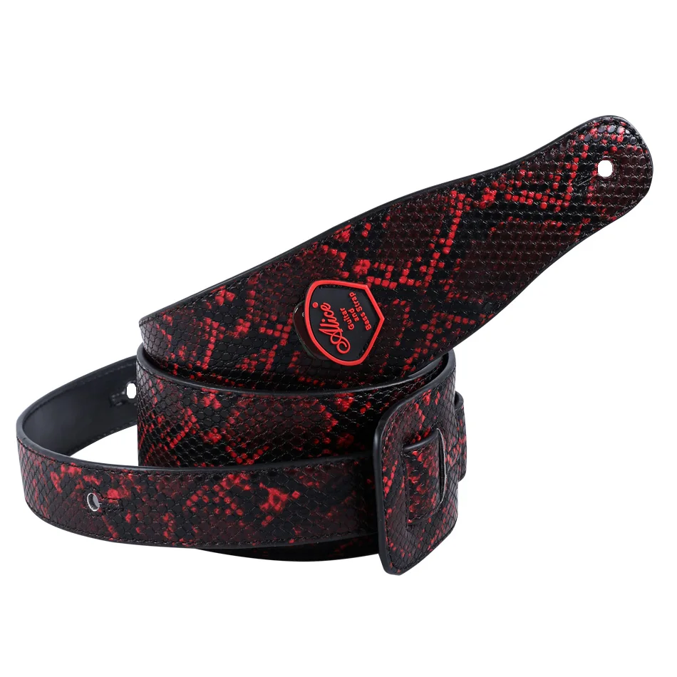 Ремень для гитары Alice кожаный ремень из искусственной кожи с карманом