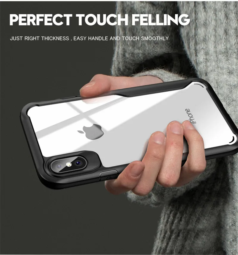 Противоударный защитный чехол для iPhone 7 8 6 6s Plus 5 5S SE 4 4S, Жесткий Чехол для iPhone 11 Pro X XS, чехол для MAX XR Capa Funda Coque
