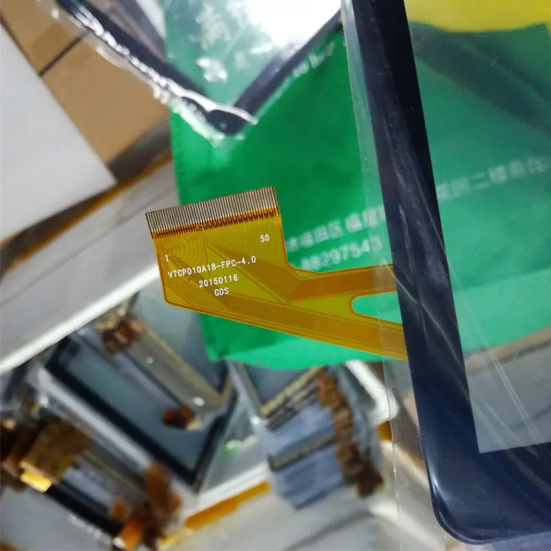 

Black New Outer Touch Screen Panel Digitizer Glass Lens Sensor Replacement 50 pin 10.1'' inch VTCP010A18-FPC-4.0