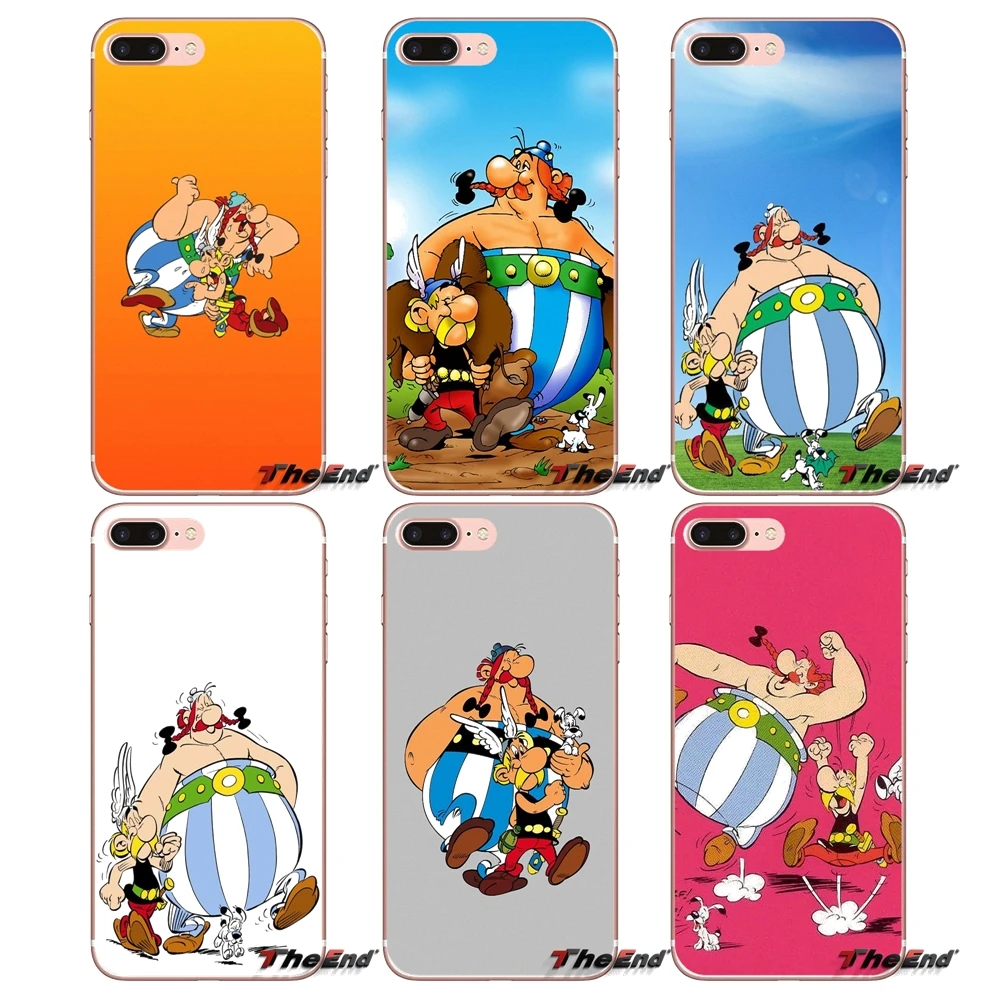 For iPhone X 4 4S 5 5S 5C SE 6 6S 7 8 Plus Samsung Galaxy J1 J3 J5 J7 A3 A5 2016 2017 Asterix popular Franco Belgian comics Case | Мобильные