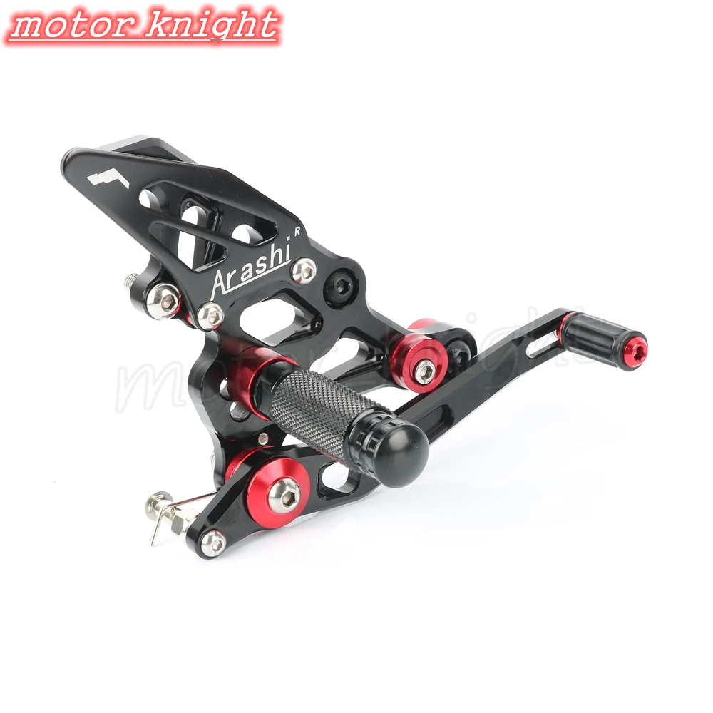 Мотоцикл Запчасти для fz07 FZ 07 CNC регулируемый задний Набор Rearsets Подножка MT MT07 2014 2015
