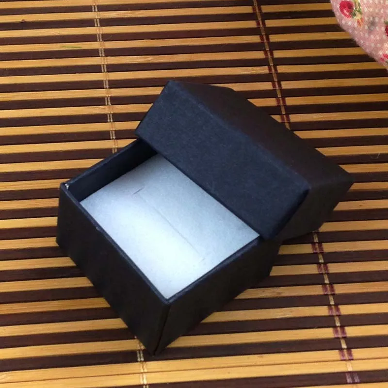 Матовый черный кольцо Box Высокое качество мульт Fuction для кольцо также может поставить серьги(логотип стоить дополнительный moq: 1000 шт