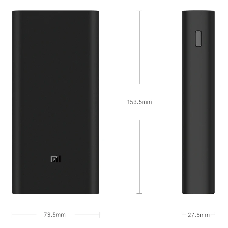 Внешний аккумулятор Xiaomi Mi Power Bank 3 20000 мАч 2 порта USB C|Внешние аккумуляторы| |