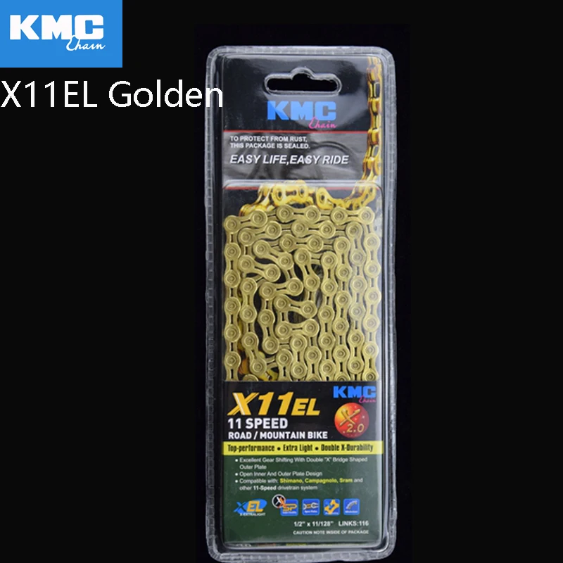 KMC X11EL X11.93 11 скоростная цепь MTB горный велосипед 11/22/33 скорости для дорожного