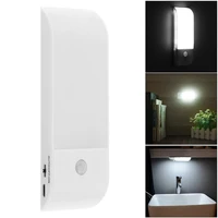 bright 12 led rechargeable pir motion sensor cabinet wardrobe wall lamp with usb charging for wardrobehallwaypathwaystaircase