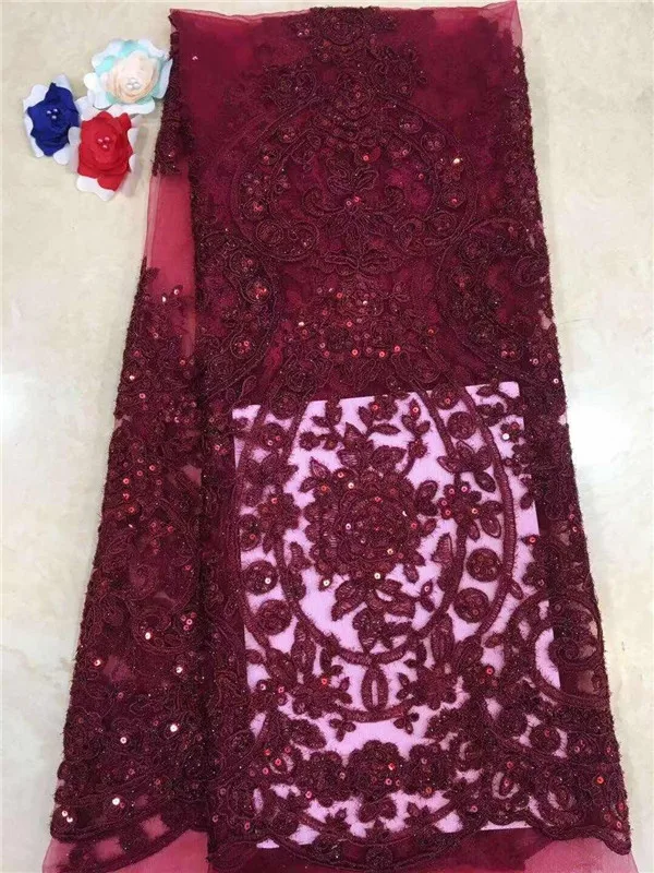 

Hot selling green cream african sequins lace fabric big sequins fabric embroidered tulle mesh lace fabric for wedding dress gold